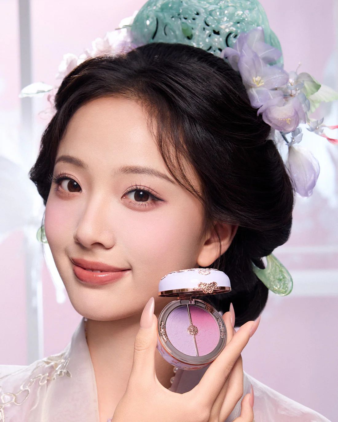 Butterfly Cloud Collar Rouge Box Highlighting & Blush Duo Powder - Image 38