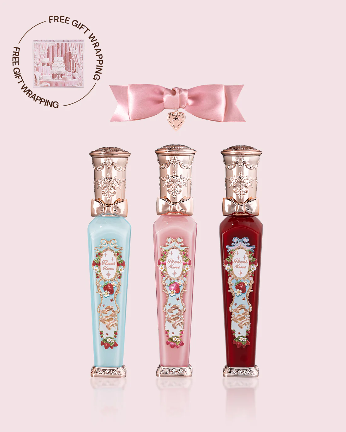 Creamy Strawberry Trio Lip Set