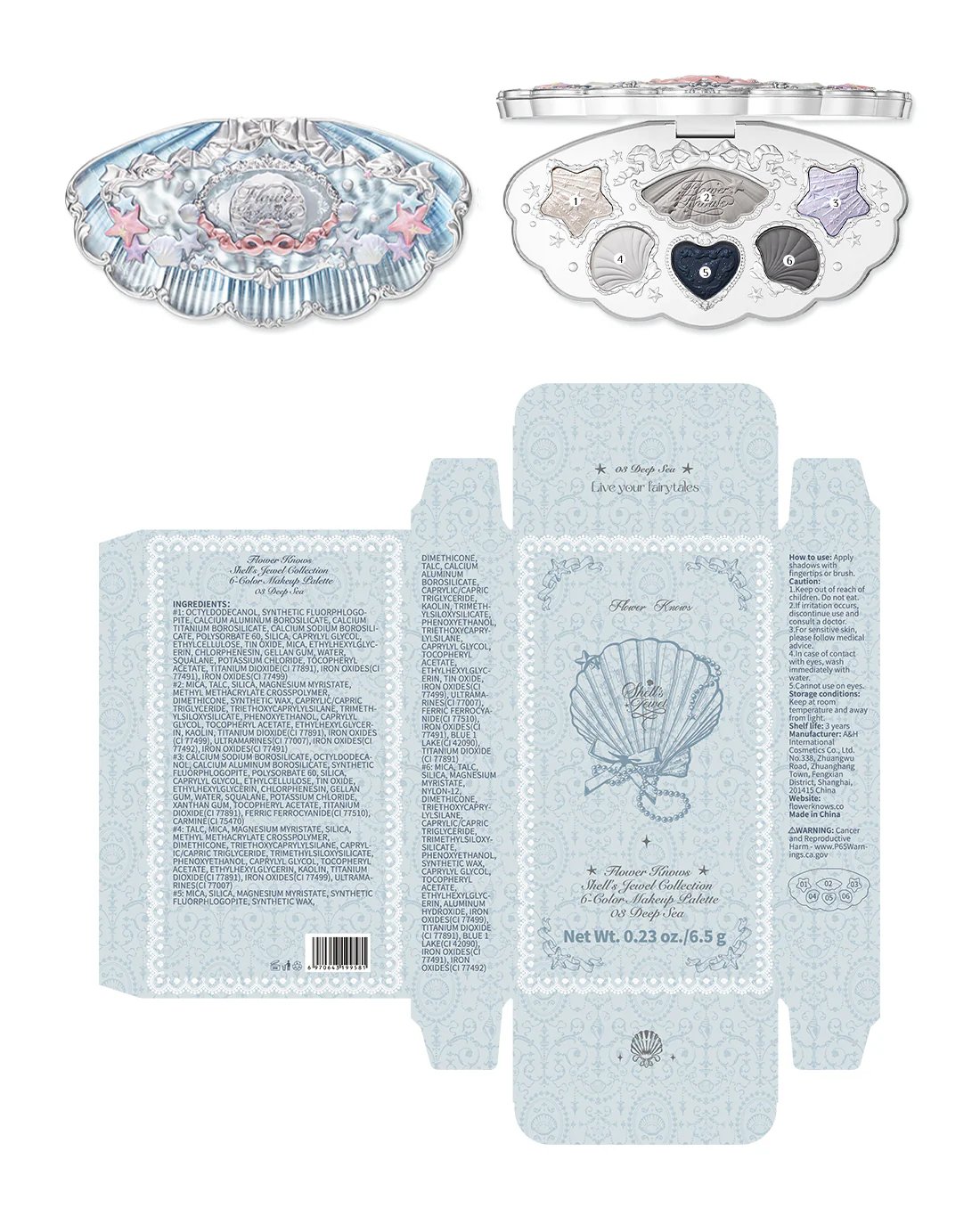 Shell's Jewel 6-Color Makeup Palette - Image 22