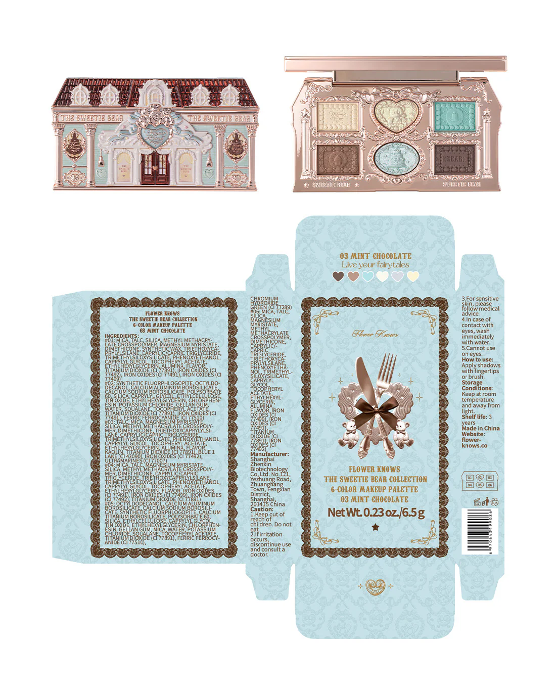 The Sweetie Bear 6-Color Makeup Palette - Image 24