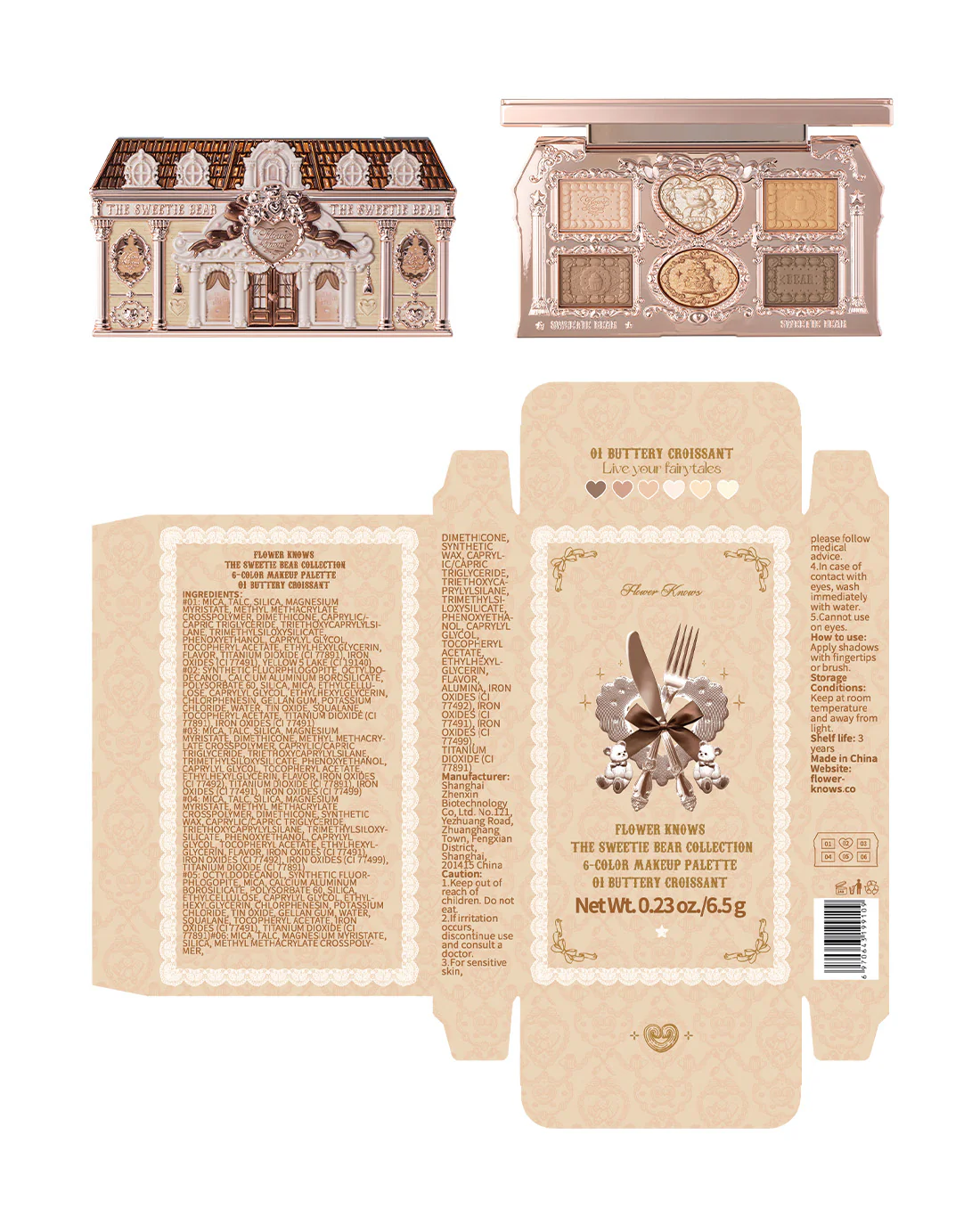 The Sweetie Bear 6-Color Makeup Palette - Image 8